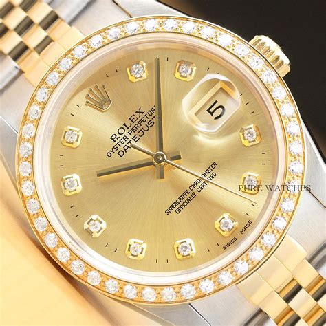 gold and stainless rolex|rolex gold with diamonds.